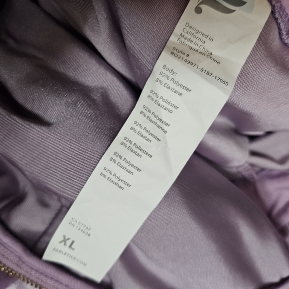 Fabletics Lavender Velvet Jumpsuit Size XL - Picture 10 of 15